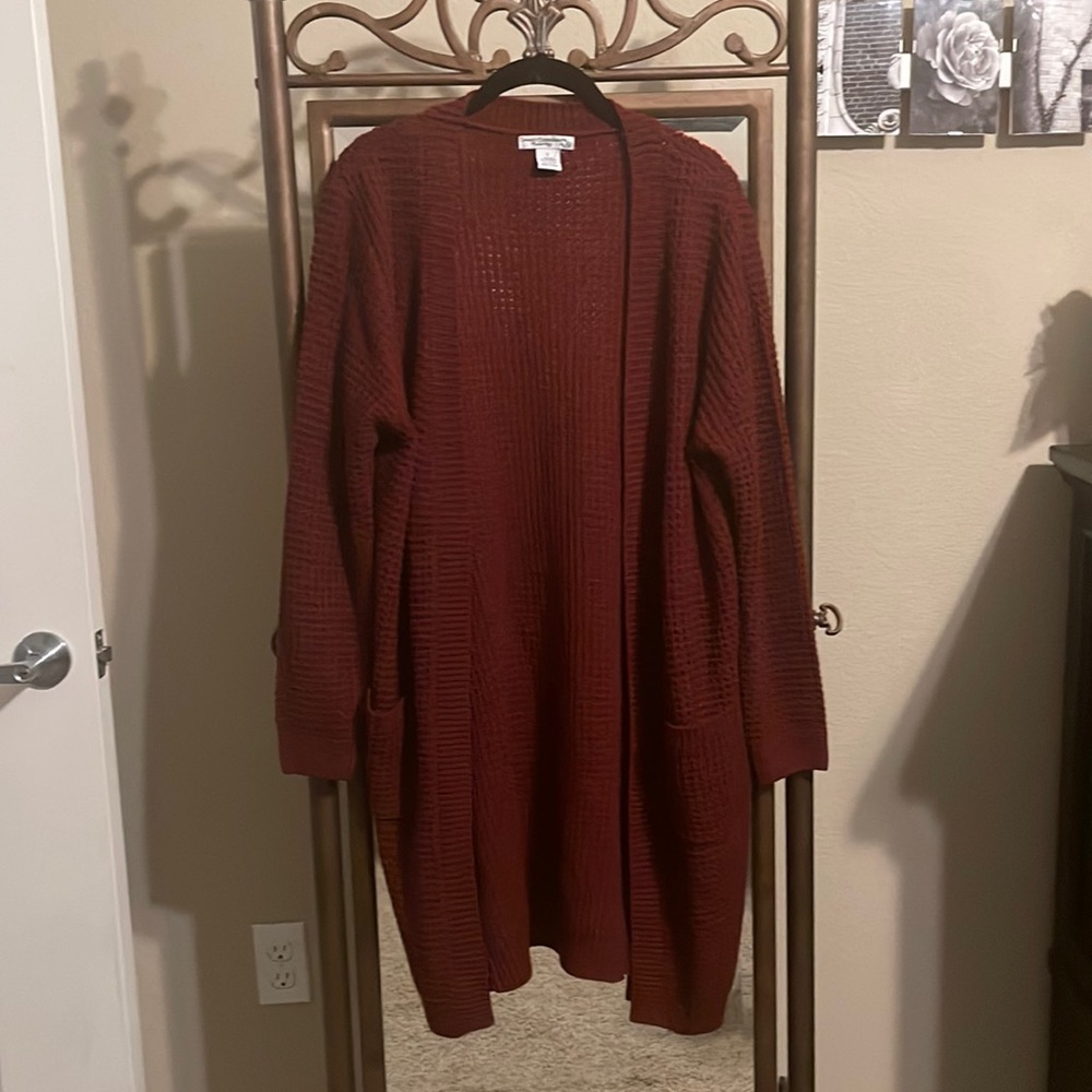 Burgundy maternity sweater size large